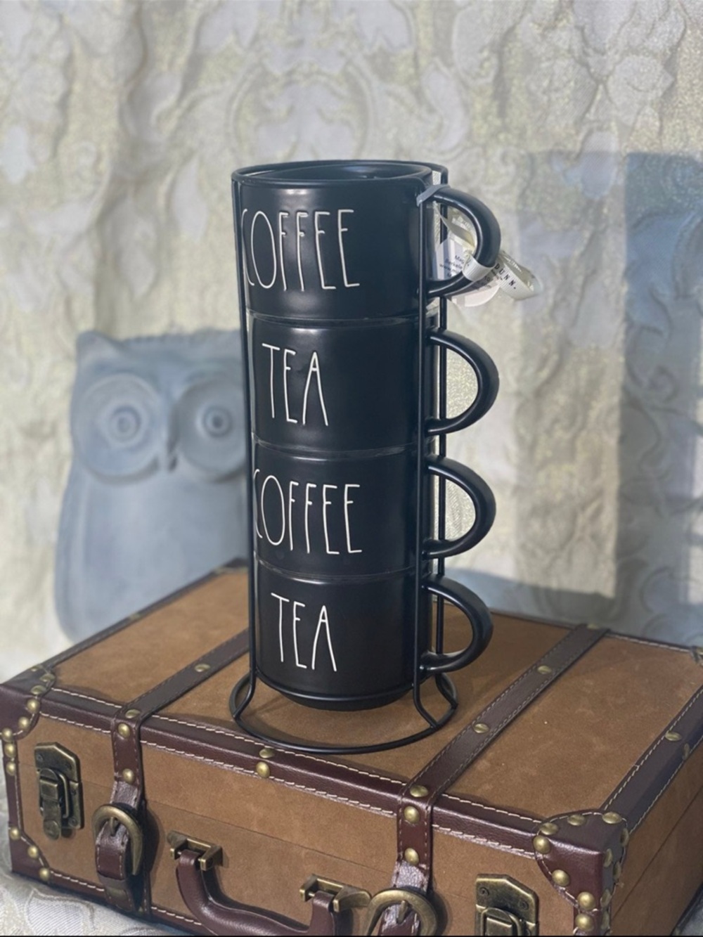 ⚡️Rae Dunn "COFFEE - TEA" Stackable Mugs